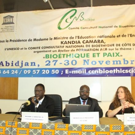 3ème Atelier d’assistance aux Comités nationaux de bioéthique-UNESCO: le Prof Lazare Poamé présente les perspectives du CCNB